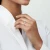 Oval Diamond Three-Stone Engagement Ring in Rose Gold with Accents (MVSX1053-R)