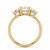 Cushion Diamond Three-Stone Engagement Ring in Yellow Gold (MVSLG1604-Y) Cushion Diamond Three-Stone Engagement Ring in Yellow Gold (MVSLG1604-Y)