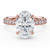 Oval Diamond Hidden Halo Solitaire with Accents Engagement Ring in Rose Gold (MVSLG1601-R) Oval Diamond Hidden Halo Solitaire with Accents Engagement Ring in Rose Gold (MVSLG1601-R)