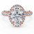 Oval Diamond Oval Halo Engagement Ring in Rose Gold Accented Basket (MVSLG1600-R) Oval Diamond Oval Halo Engagement Ring in Rose Gold Accented Basket (MVSLG1600-R)