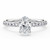 Oval Diamond 4-Prong Solitaire with Accents Engagement Ring in White Gold (MVSLG1596-W) Oval Diamond 4-Prong Solitaire with Accents Engagement Ring in White Gold (MVSLG1596-W)