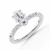 Oval Diamond 4-Prong Solitaire with Accents Engagement Ring in White Gold (MVSLG1596-W) Oval Diamond 4-Prong Solitaire with Accents Engagement Ring in White Gold (MVSLG1596-W)