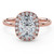 Cushion Diamond 4-Prong Open Bridge Halo Engagement Ring in Rose Gold (MVSLG1591-R) Cushion Diamond 4-Prong Open Bridge Halo Engagement Ring in Rose Gold (MVSLG1591-R)