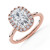 Cushion Diamond 4-Prong Open Bridge Halo Engagement Ring in Rose Gold (MVSLG1591-R) Cushion Diamond 4-Prong Open Bridge Halo Engagement Ring in Rose Gold (MVSLG1591-R)