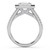 Emerald Diamond 4-Prong Accented Crossover Bridge Halo Engagement Ring in White Gold (MVSLG1587-W) Emerald Diamond 4-Prong Accented Crossover Bridge Halo Engagement Ring in White Gold (MVSLG1587-W)
