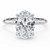 Oval Diamond 4-Prong Solitaire with Accents Engagement Ring in White Gold with Hidden Halo (MVSLG1586-W) Oval Diamond 4-Prong Solitaire with Accents Engagement Ring in White Gold with Hidden Halo (MVSLG1586-W)