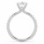 Oval Diamond 4-Prong Solitaire with Accents Engagement Ring in White Gold (MVSLG1584-W) Oval Diamond 4-Prong Solitaire with Accents Engagement Ring in White Gold (MVSLG1584-W)