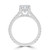 Cushion Diamond 4-Prong Catheral Solitaire with Accents Engagement Ring in White Gold with Hidden Halo and Accents (MVSLG1581-W) Cushion Diamond 4-Prong Catheral Solitaire with Accents Engagement Ring in White Gold with Hidden Halo and Accents (MVSLG1581-W)
