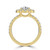 Pear Diamond 3-Prong Open Bridge Halo Engagement Ring in Yellow Gold (MVSLG1580-Y)