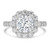 Cushion Diamond 4-Prong Open Bridge Floral Halo Engagement Ring in White Gold (MVSLG1577-W) Cushion Diamond 4-Prong Open Bridge Floral Halo Engagement Ring in White Gold (MVSLG1577-W)