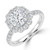 Cushion Diamond 4-Prong Open Bridge Floral Halo Engagement Ring in White Gold (MVSLG1577-W) Cushion Diamond 4-Prong Open Bridge Floral Halo Engagement Ring in White Gold (MVSLG1577-W)
