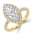 Marquise Diamond 4-Prong Open Bridge Halo Engagement Ring in Yellow Gold (MVSLG1574-Y) Marquise Diamond 4-Prong Open Bridge Halo Engagement Ring in Yellow Gold (MVSLG1574-Y)