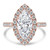 Marquise Diamond 4-Prong Open Bridge Halo Engagement Ring in Rose Gold (MVSLG1574-R) Marquise Diamond 4-Prong Open Bridge Halo Engagement Ring in Rose Gold (MVSLG1574-R)