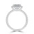Emerald Diamond 4-Prong Open Bridge Halo Engagement Ring in White Gold (MVSLG1571-W) Emerald Diamond 4-Prong Open Bridge Halo Engagement Ring in White Gold (MVSLG1571-W)