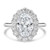 Oval Diamond 4-Prong Open Bridge Halo Engagement Ring in White Gold (MVSLG1568-W) Oval Diamond 4-Prong Open Bridge Halo Engagement Ring in White Gold (MVSLG1568-W)