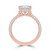 Princess Diamond 4-Prong 3-Row Pave  Halo Engagement Ring in Rose Gold with Hidden Halo and Accents (MVSLG1563-R) Princess Diamond 4-Prong 3-Row Pave  Halo Engagement Ring in Rose Gold with Hidden Halo and Accents (MVSLG1563-R)