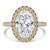 Oval Diamond Prong Set 3-Row Pave Rollover Halo Engagement Ring in Yellow Gold with Hidden Accents (MVSLG1562-Y) Oval Diamond Prong Set 3-Row Pave Rollover Halo Engagement Ring in Yellow Gold with Hidden Accents (MVSLG1562-Y)
