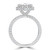 Oval Diamond Prong Set 3-Row Pave Rollover Halo Engagement Ring in White Gold with Hidden Accents (MVSLG1562-W) Oval Diamond Prong Set 3-Row Pave Rollover Halo Engagement Ring in White Gold with Hidden Accents (MVSLG1562-W)