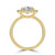 Pear Diamond 3-Prong Open Bridge Halo Engagement Ring in Yellow Gold (MVSLG1558-Y) Pear Diamond 3-Prong Open Bridge Halo Engagement Ring in Yellow Gold (MVSLG1558-Y)