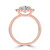 Pear Diamond 3-Prong Open Bridge Halo Engagement Ring in Rose Gold (MVSLG1558-R) Pear Diamond 3-Prong Open Bridge Halo Engagement Ring in Rose Gold (MVSLG1558-R)