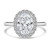 Oval Diamond 4-Prong Open Bridge Halo Engagement Ring in White Gold (MVSLG1557-W) Oval Diamond 4-Prong Open Bridge Halo Engagement Ring in White Gold (MVSLG1557-W)