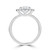Cushion Diamond 4-Prong Open Bridge Halo Engagement Ring in White Gold (MVSLG1556-W) Cushion Diamond 4-Prong Open Bridge Halo Engagement Ring in White Gold (MVSLG1556-W)