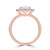 Cushion Diamond 4-Prong Open Bridge Halo Engagement Ring in Rose Gold (MVSLG1556-R) Cushion Diamond 4-Prong Open Bridge Halo Engagement Ring in Rose Gold (MVSLG1556-R)