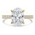 Oval Diamond 4-Prong 3-Row Pave Cathedral Halo Engagement Ring in Yellow Gold with Hidden Halo (MVSLG1550-Y) Oval Diamond 4-Prong 3-Row Pave Cathedral Halo Engagement Ring in Yellow Gold with Hidden Halo (MVSLG1550-Y)