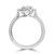 Oval Diamond 4-Prong 3-Row Pave Cathedral Halo Engagement Ring in White Gold with Hidden Accents (MVSLG1549-W) Oval Diamond 4-Prong 3-Row Pave Cathedral Halo Engagement Ring in White Gold with Hidden Accents (MVSLG1549-W)