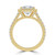 Princess Diamond 4-Prong Cathedral Halo Engagement Ring in Yellow Gold with Hidden Accents (MVSLG1544-Y) Princess Diamond 4-Prong Cathedral Halo Engagement Ring in Yellow Gold with Hidden Accents (MVSLG1544-Y)