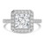Princess Diamond 4-Prong Cathedral Halo Engagement Ring in White Gold with Hidden Accents (MVSLG1544-W) Princess Diamond 4-Prong Cathedral Halo Engagement Ring in White Gold with Hidden Accents (MVSLG1544-W)