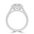 Princess Diamond 4-Prong Cathedral Halo Engagement Ring in White Gold with Hidden Accents (MVSLG1544-W) Princess Diamond 4-Prong Cathedral Halo Engagement Ring in White Gold with Hidden Accents (MVSLG1544-W)