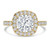 Cushion Diamond 4-Prong Halo Engagement Ring in Yellow Gold with Hidden Accents (MVSLG1543-Y) Cushion Diamond 4-Prong Halo Engagement Ring in Yellow Gold with Hidden Accents (MVSLG1543-Y)