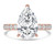 Pear Diamond 3-Prong Solitaire with Accents Engagement Ring in Rose Gold (MVSLG1533-R) Pear Diamond 3-Prong Solitaire with Accents Engagement Ring in Rose Gold (MVSLG1533-R)