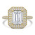 Emerald Diamond 4-Prong 3-Row Pave Dome Halo Engagement Ring in Yellow Gold (MVSLG1527-Y) Emerald Diamond 4-Prong 3-Row Pave Dome Halo Engagement Ring in Yellow Gold (MVSLG1527-Y)
