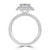 Emerald Diamond 4-Prong 3-Row Pave Dome Halo Engagement Ring in White Gold (MVSLG1527-W) Emerald Diamond 4-Prong 3-Row Pave Dome Halo Engagement Ring in White Gold (MVSLG1527-W)