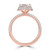 Marquise Diamond 4-Prong 3-Row Pave Dome Halo Engagement Ring in Rose Gold (MVSLG1526-R) Marquise Diamond 4-Prong 3-Row Pave Dome Halo Engagement Ring in Rose Gold (MVSLG1526-R)