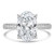 Oval Diamond 4-Prong Tapered Solitaire with Accents Engagement Ring in White Gold (MVSLG1524-W) Oval Diamond 4-Prong Tapered Solitaire with Accents Engagement Ring in White Gold (MVSLG1524-W)