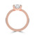 Oval Diamond 4-Prong Tapered Solitaire with Accents Engagement Ring in Rose Gold (MVSLG1524-R) Oval Diamond 4-Prong Tapered Solitaire with Accents Engagement Ring in Rose Gold (MVSLG1524-R)
