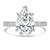Pear Diamond 5-Prong Solitaire with Accents Engagement Ring in White Gold (MVSLG1522-W) Pear Diamond 5-Prong Solitaire with Accents Engagement Ring in White Gold (MVSLG1522-W)