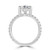 Pear Diamond 5-Prong Solitaire with Accents Engagement Ring in White Gold (MVSLG1522-W) Pear Diamond 5-Prong Solitaire with Accents Engagement Ring in White Gold (MVSLG1522-W)