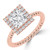 Princess Diamond 4-Prong Twisted Rope Halo Engagement Ring in Rose Gold (MVSLG1521-R) Princess Diamond 4-Prong Twisted Rope Halo Engagement Ring in Rose Gold (MVSLG1521-R)