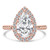 Pear Diamond 6-Prong Twisted Rope Halo Engagement Ring in Rose Gold (MVSLG1520-R) Pear Diamond 6-Prong Twisted Rope Halo Engagement Ring in Rose Gold (MVSLG1520-R)