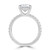 Oval Diamond 4-Prong  Solitaire with Accents Engagement Ring in White Gold with Hidden Halo (MVSLG1519-W) Oval Diamond 4-Prong  Solitaire with Accents Engagement Ring in White Gold with Hidden Halo (MVSLG1519-W)