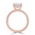 Oval Diamond 4-Prong  Solitaire with Accents Engagement Ring in Rose Gold with Hidden Halo (MVSLG1519-R) Oval Diamond 4-Prong  Solitaire with Accents Engagement Ring in Rose Gold with Hidden Halo (MVSLG1519-R)