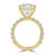 Princess Diamond 4-Prong Solitaire with Accents Engagement Ring in Yellow Gold (MVSLG1512-Y) Princess Diamond 4-Prong Solitaire with Accents Engagement Ring in Yellow Gold (MVSLG1512-Y)
