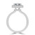 Radiant Diamond 4-Prong Open Bridge Rollover Halo Engagement Ring in White Gold with Hidden Halo (MVSLG1508-W) Radiant Diamond 4-Prong Open Bridge Rollover Halo Engagement Ring in White Gold with Hidden Halo (MVSLG1508-W)