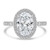 Oval Diamond 4-Prong Open Bridge Rollover Halo Engagement Ring in White Gold with Hidden Halo (MVSLG1507-W) Oval Diamond 4-Prong Open Bridge Rollover Halo Engagement Ring in White Gold with Hidden Halo (MVSLG1507-W)