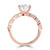 Pear Diamond Shared Prong Solitaire with Accents Engagement Ring in Rose Gold with Marquise Accents (MVSLG1505-R) Pear Diamond Shared Prong Solitaire with Accents Engagement Ring in Rose Gold with Marquise Accents (MVSLG1505-R)