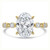 Oval Diamond Hidden Halo Solitaire with Accents Engagement Ring in Yellow Gold (MVSLG1498-Y) Oval Diamond Hidden Halo Solitaire with Accents Engagement Ring in Yellow Gold (MVSLG1498-Y)